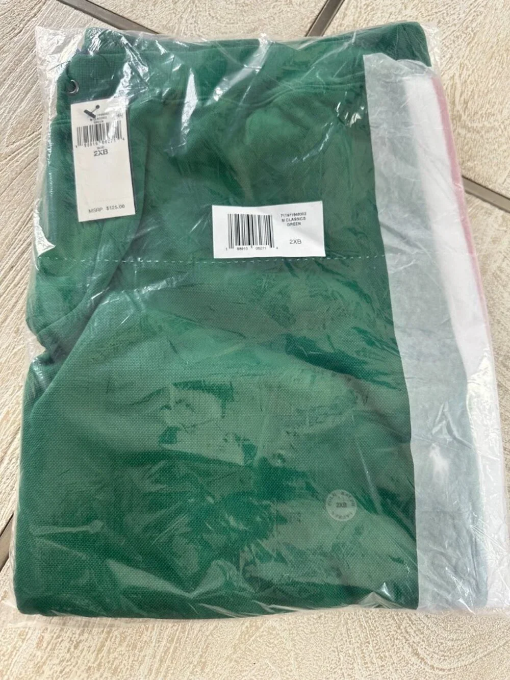Polo Ralph Lauren Double Knit Shorts Mens Big & Tall Green Red White NWT